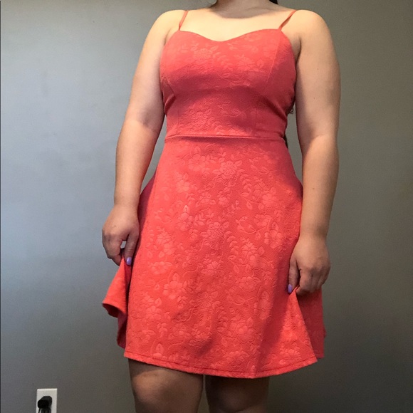 Dresses & Skirts - (2 for $30) Peachy Pink Floral Dress